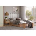 Ver imagem 7 de Mesa de Cabeceira com 1 Gaveta Tela Natural 100% MDF Marrom