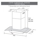 Ver imagem 4 de Coifa de Parede Esmeralda Inox e Vidro 90cm 220v Suggar