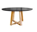 Ver imagem 2 de Mesa de Jantar 90cm Preta Base Pirâmide ****somente Mesa sem Cadeira****