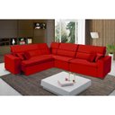 Ver imagem 1 de Sofá Milão 2.50mx3.75m de Canto, Retrátil e Reclinável - Vermelho
