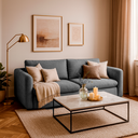 Ver imagem 1 de Sofá Retrátil 3 Lugares Vênus Redenobre Linho Soft 200cm Cinza