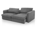 Ver imagem 4 de Sofá Retrátil 3 Lugares Vênus Redenobre Linho Soft 200cm Cinza