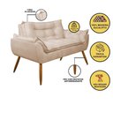 Ver mais imagens de Kit 02 Poltronas + Namoradeira + Puff Opala Balaqui Decor Bege
