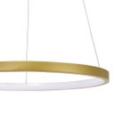 Ver imagem 6 de Lustre Pendente Moderno 80cm Anel Led 40w Dourado 3000k Bivolt