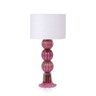 Abajur Murano Três Esferas Rosa Pink C/ Ouro - 3