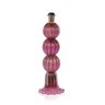 Abajur Murano Três Esferas Rosa Pink C/ Ouro - 4