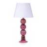 Abajur Murano Três Esferas Rosa Pink C/ Ouro - 1