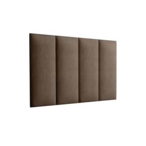 Cabeceira Solteiro Mdf/mdp Estofada Suede 0,90 Marrom