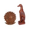 kit Cachorro galgo escultura Brasão republica brasilia pronto artes DECORAÇÃO DE FAZENDA - 1