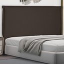 Ver imagem 2 de Cabeceira Estofada Cama Box Casal King Size Veneza 195cm Suede Café - Desk Design