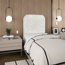 Ver imagem 3 de Cabeceira Estofada Queen Alana 90cm Boucle Cinza Claro