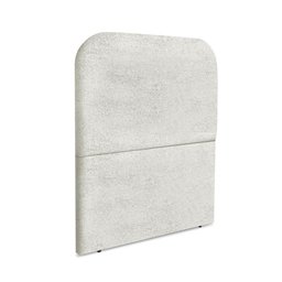 Cabeceira Estofada Queen Alana 90cm Boucle Cinza Claro - 2