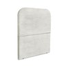 Cabeceira Estofada Queen Alana 90cm Boucle Cinza Claro - 2