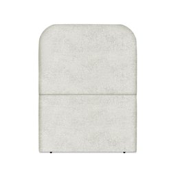 Cabeceira Estofada Queen Alana 90cm Boucle Cinza Claro - 1