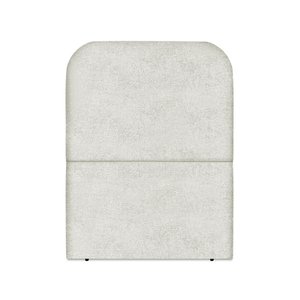 Cabeceira Estofada Queen Alana 90cm Boucle Cinza Claro