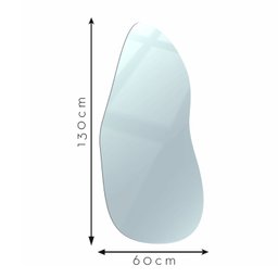Espelho 130x60cm Multiuso Oval Lapidado Pendurador LED In House Decor - 4
