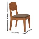 Ver imagem 3 de Conjunto Sala de Jantar Mesa Moscou Tp Canto Copo com 4 Cadeiras Cleo