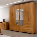 Ver imagem 1 de Guarda Roupa Agata 6 Portas 6 Gavetas com Espelho com 6 Pés Clic Móveis