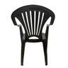 Cadeira Poltrona Apoio de Braço Plástica Alta Black Arqplast - 4