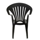 Ver imagem 4 de Cadeira Poltrona Apoio de Braço Plástica Alta Black Arqplast