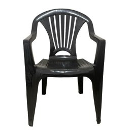 Cadeira Poltrona Apoio de Braço Plástica Alta Black Arqplast - 1