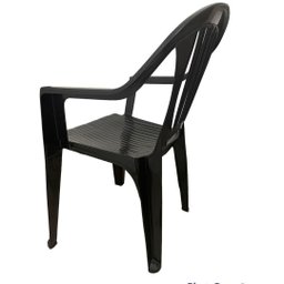 Cadeira Poltrona Apoio de Braço Plástica Alta Black Arqplast - 5