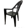 Cadeira Poltrona Apoio de Braço Plástica Alta Black Arqplast - 5