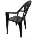 Ver imagem 5 de Cadeira Poltrona Apoio de Braço Plástica Alta Black Arqplast