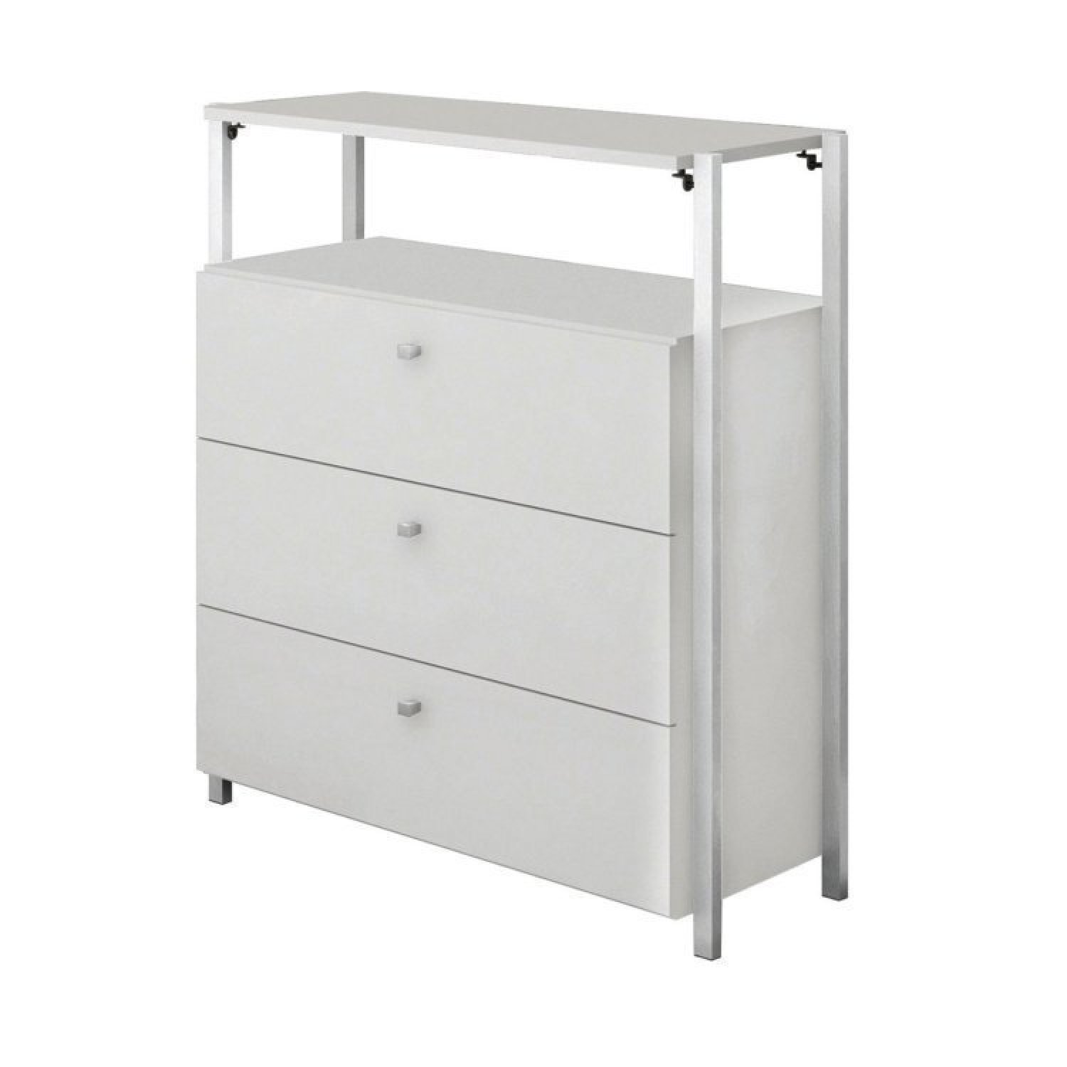 Quarto de Bebê Completo 1 Closet 1 Cômoda 1 Berço Mini Cama Metalic MDF Industrial Móveis Estrela - 15
