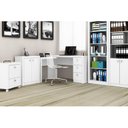 Ver imagem 5 de Mesa de Escritório ME4101 c/ 3 Gavetas Nogal - Tecno Mobili