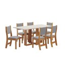 Ver imagem 2 de Conjunto Sala de Jantar com 6 Cadeiras Hill