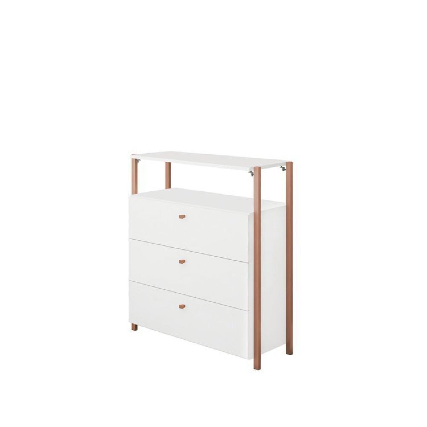 Quarto de Bebê Completo Armário Closet com Cômoda Metalic MDF Industrial Móveis Estrela - 9
