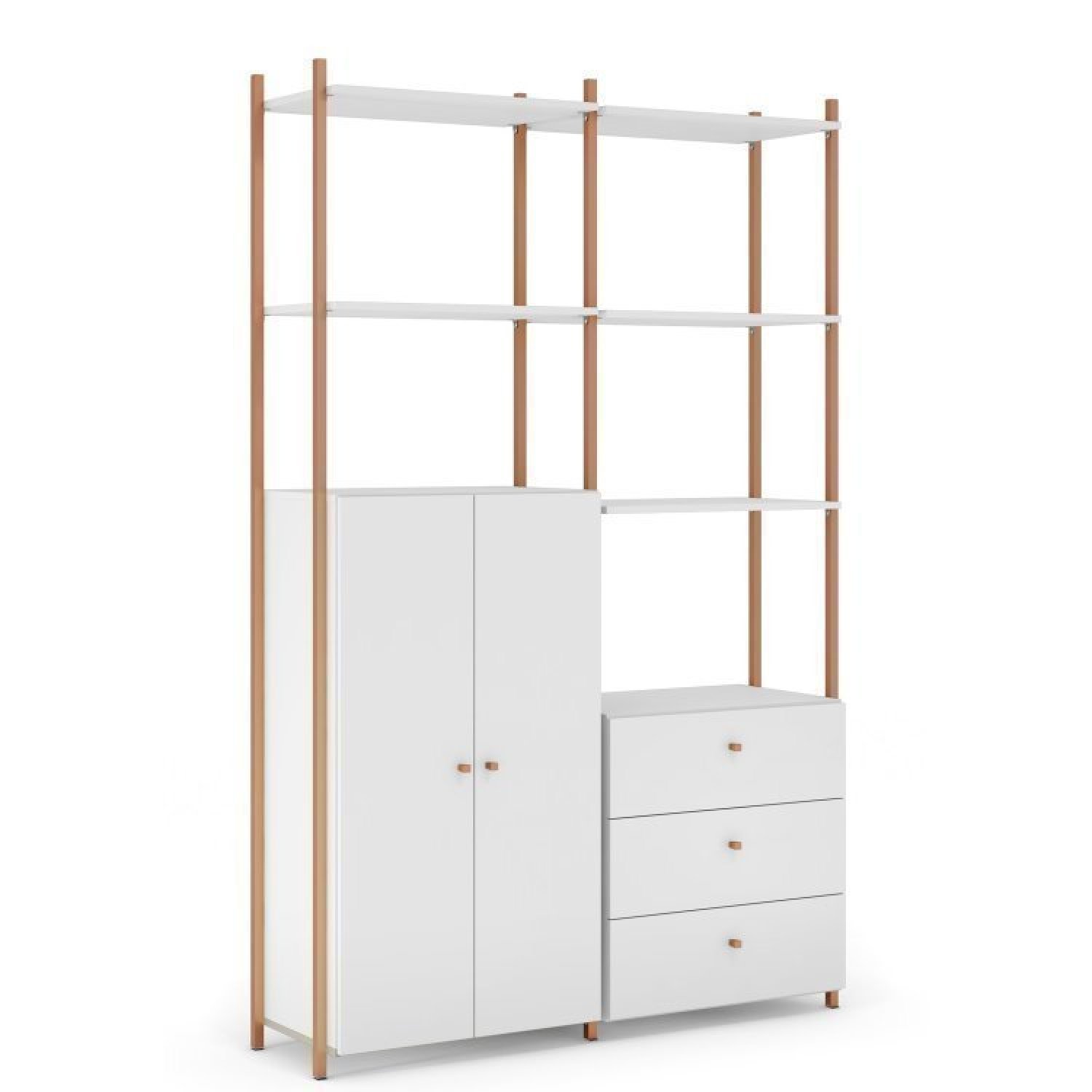 Quarto de Bebê Completo Armário Closet com Cômoda Metalic MDF Industrial Móveis Estrela - 6