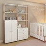 Quarto de Bebê Completo Armário Closet com Cômoda Metalic MDF Industrial Móveis Estrela - 4