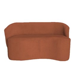 Sofá Recamier Orgânico Bouclê Terracota - D'classe Decor - 3