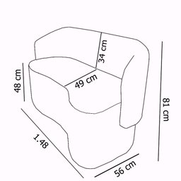 Sofá Recamier Orgânico Bouclê Terracota - D'classe Decor - 7