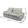 Sofa Retratil E Reclinavel 210Cm Arsenal  - 4