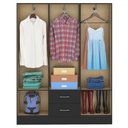Ver imagem 3 de Guarda-roupa Casal Jamaica 6 Portas 2 Gavetas Preto - Fellicci