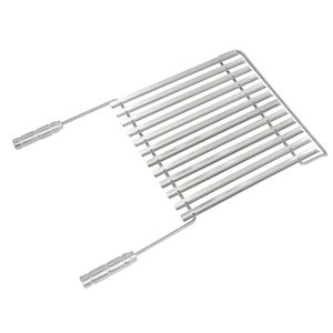 Grelha Argentina com Cabo e Coletor de Gordura Ga120 Inox