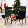 Kit de Capas de Cadeira Jantar Estampadas Ano Novo Ajustável com Elástico 06 Peças Cor Árvore - 1