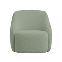 Ver imagem 6 de Poltrona Decorativa Vitta Pés Madeira Bouclé Verde Claro - Nexta Casa