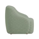 Ver imagem 4 de Poltrona Decorativa Vitta Pés Madeira Bouclé Verde Claro - Nexta Casa