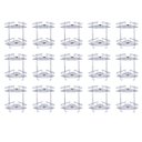 Ver imagem 1 de Suporte de Shampoo Aluminio Rack de Banheiro Kit 15 Uni Sabonete Prateleiras Parede