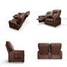 Poltrona Reclinável para Cinema 2 Lugares Sora Pu Fh1 - D'rossi Cor Marrom - 3