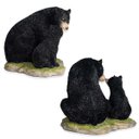 Ver imagem 4 de Estatueta Decorativa Urso Negro C/ Filhote 15cm Altura