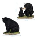 Ver imagem 2 de Estatueta Decorativa Urso Negro C/ Filhote 15cm Altura