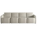 Ver imagem 6 de Sofá Cama para Sala de Estar 5 Lugares 436cm Montserrat K01 Bouclê Bege - Lyam Decor