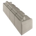 Ver imagem 2 de Sofá Cama para Sala de Estar 5 Lugares 436cm Montserrat K01 Bouclê Bege - Lyam Decor