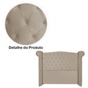 Ver imagem 3 de Conjunto Sienna Cabeceira e Recamier Queen 160 Cm Suede Cappuccino - LM DECOR