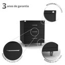 Ver imagem 5 de Gaveteiro de Aço 3 Gavetas com Rodízios com Chave Preto para Escritório
